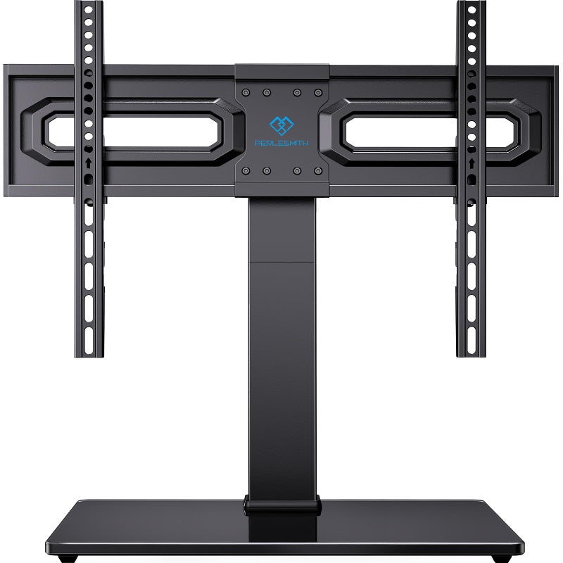PERLESMITH Universal Swivel TV Stand Mount for 37-80 Inch LCD OLED Flat/Curved Screen TVs-Height Adjustable Table Top TV Stand/Base with Wire Management,VESA 600x400mm up to 99lbs,PSTVS35 - Image 1