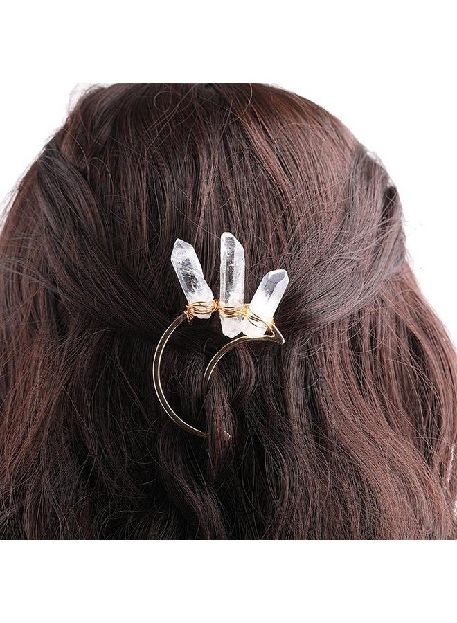 LQQQL Viking Celtic Hair Sticks Hairpinviking Hair Clip Sticks For Long Hair Stick Slide Irish Hair Accessories (Moon2Pcs)  - Image 2