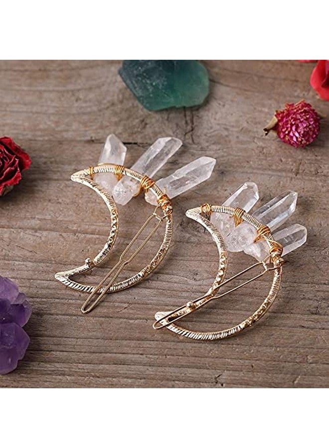 LQQQL Viking Celtic Hair Sticks Hairpinviking Hair Clip Sticks For Long Hair Stick Slide Irish Hair Accessories (Moon2Pcs)  - Image 3