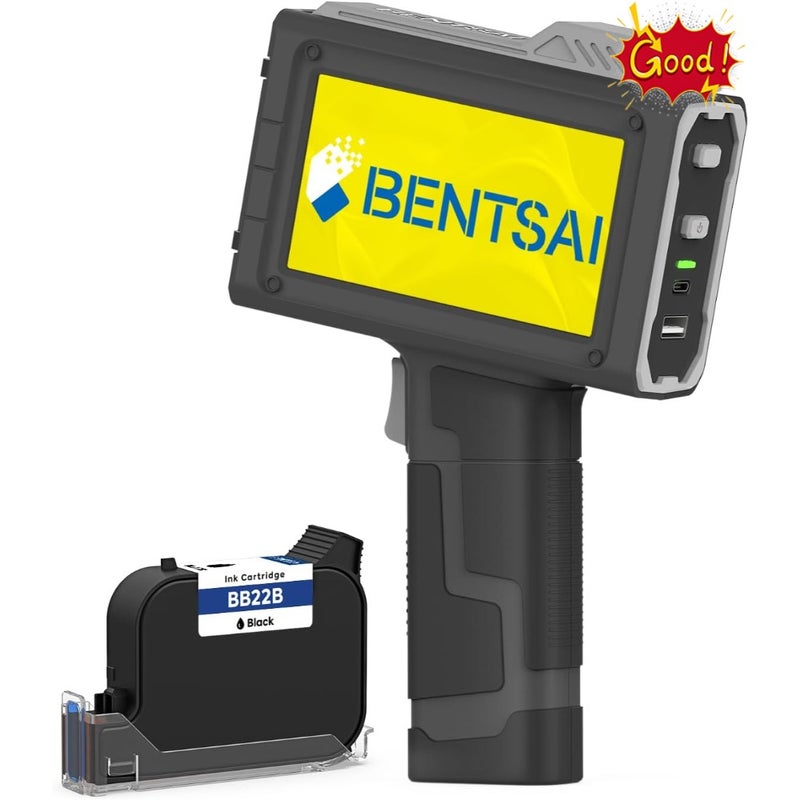 Printer BT-HH6205B Newly Upgraded with 16H Long Endurance 0.5Inch Use for Batch Number Date Code Logo Serial Number Barcode QR Code on Plastic Cardboard Wood Metal Clothes - Image 1
