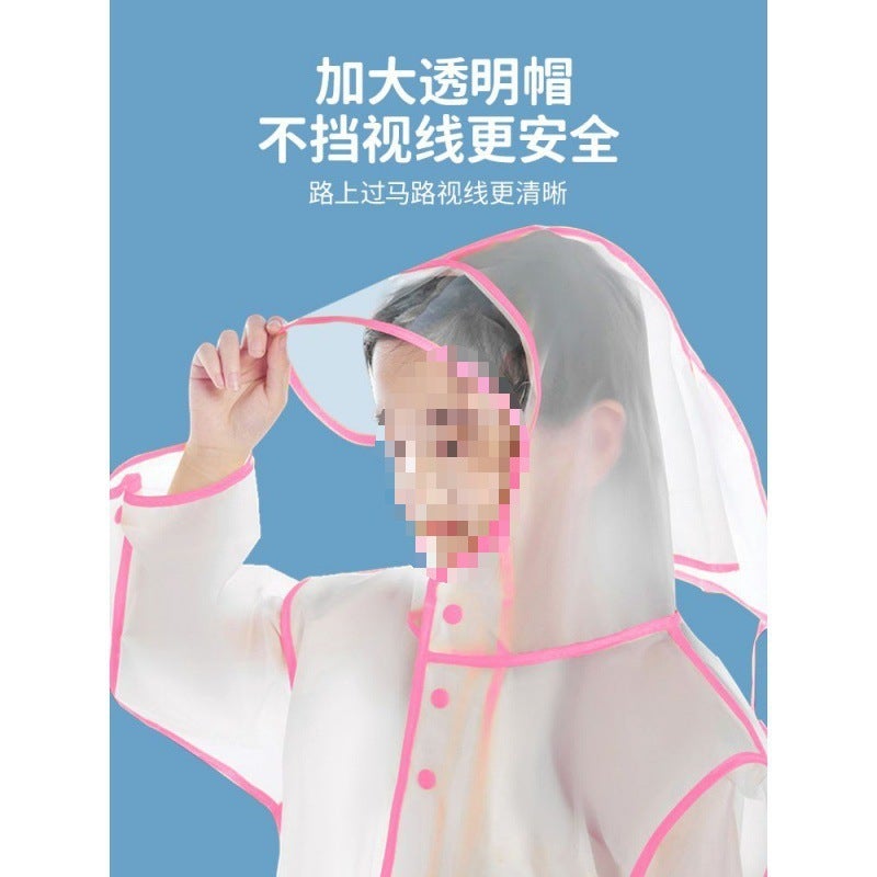 Children'S Raincoat, Kindergarten, Waterproof, Small Class, Cartoon Dinosaur, Cute Baby Rain Gear - Image 4
