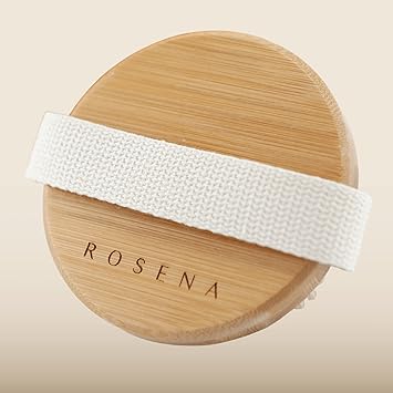 rosena فرشاة الجسم للتقشير الجاف الأفضل لتقشير البشرة الجافة وتصريف اللمف وعلاج السيلوليت سبا عضوي للتقشير والتدليك بفرشاة طبيعية من شعر الخنزير البري - Image 2