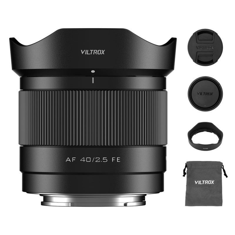 VILTROX 40mm F2.5 f/2.5 AF Lens for Sony E Mount, Wide-Angle Full-Frame Auto Focus Lens Compatible with Sony E-Mount Cameras Alpha a7cr a7cii a7c a6700 zv-e100 a6600 a6400 a7iv a7iii - Image 1