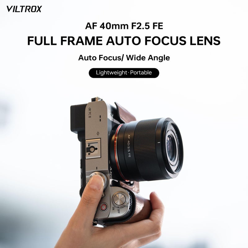 VILTROX 40mm F2.5 f/2.5 AF Lens for Sony E Mount, Wide-Angle Full-Frame Auto Focus Lens Compatible with Sony E-Mount Cameras Alpha a7cr a7cii a7c a6700 zv-e100 a6600 a6400 a7iv a7iii - Image 2