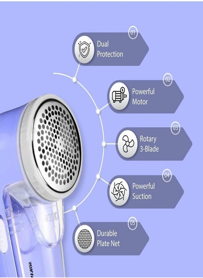 sokany Sokany Electric Rechargeable Lint Remover from Clothes wonder lint Blue SK-866  - Image 3