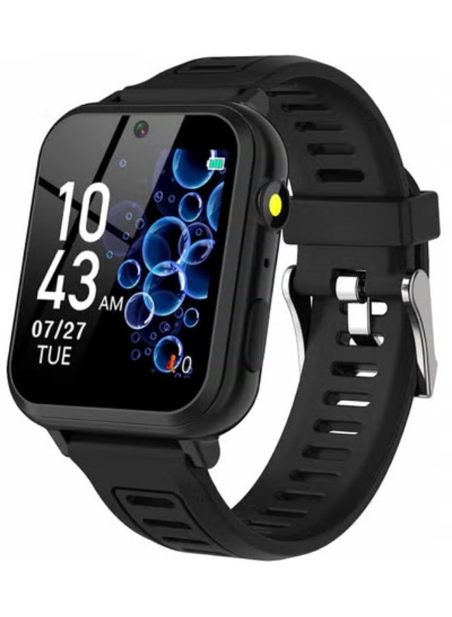 AROAQ Smart Watch for Kids, Smart Watch Toys with 16 Games Camera Video Recorder Music Alarm Calculator Calendar Flashlight Pedometer Gift Toys for 3-12 Year Old Boys and Girls (Black)  - Image 1