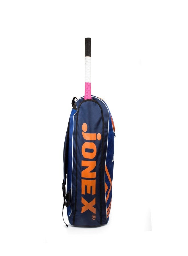 Jonex JJ Jonex Century Cricket Kit Bag with Shoe Compartment - Blue/Orange - 30 L High-Capacity Backpack for Cricket Gear & Shoes - Image 4