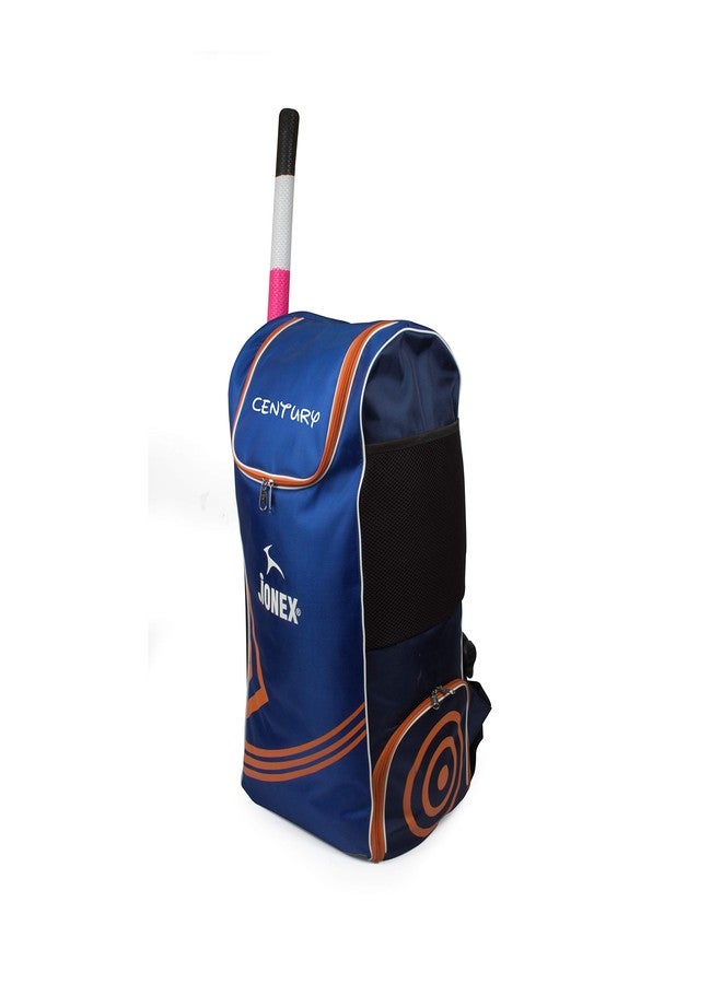 Jonex JJ Jonex Century Cricket Kit Bag with Shoe Compartment - Blue/Orange - 30 L High-Capacity Backpack for Cricket Gear & Shoes - Image 5