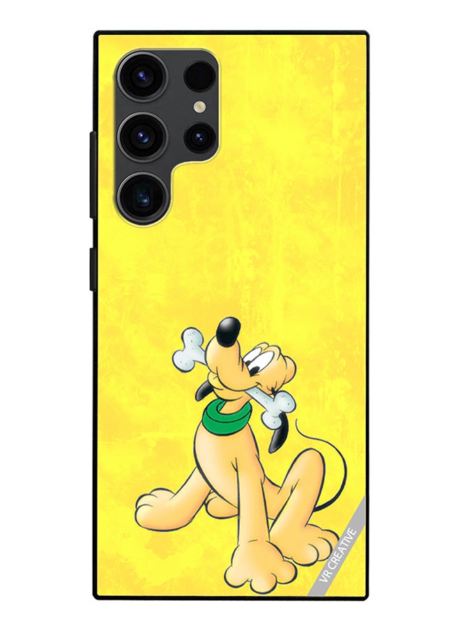VR CREATIVE Protective Case Cover For Samsung Galaxy S24 Ultra Pluto Holding Bone Design Multicolour - Image 1