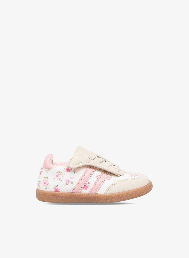 Barefeet Girls Printed Hook & Loop Ankle Sneakers - Image 3