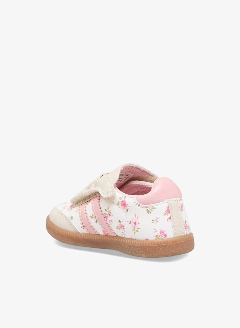 Barefeet Girls Printed Hook & Loop Ankle Sneakers - Image 5