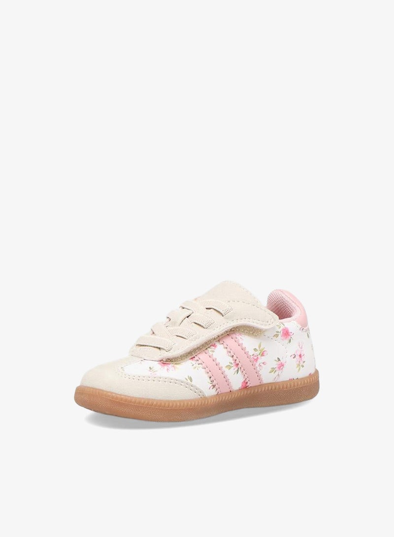Barefeet Girls Printed Hook & Loop Ankle Sneakers - Image 4