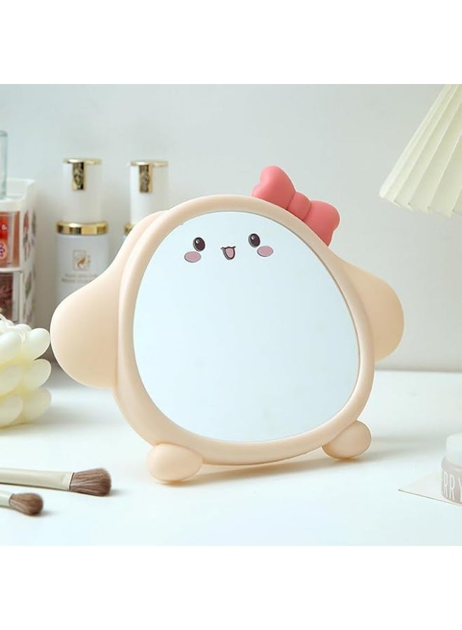 مرآه للتجميل شكل كيوت يمكن تعليقها على الحائط او تثبت على الطاوله متعدده الالوان - Image 4