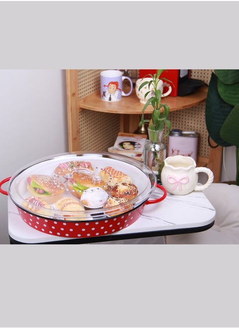 Multi-purpose serving tray with lid