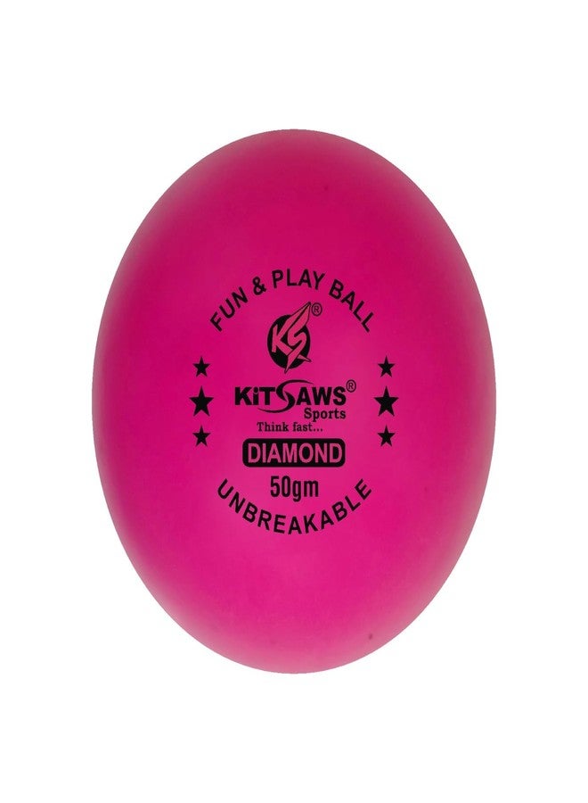 KITSAWS- Super Jumping 50 GM Plastic Balls for Cricket and Other Outdoor Games. Perfect Bounce and Swing. (Pack of 6 Balls) - Image 1