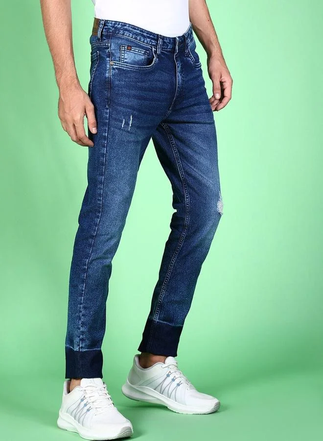 Take Two Men Slim Fit Jeans with Light Distress By HardSoda