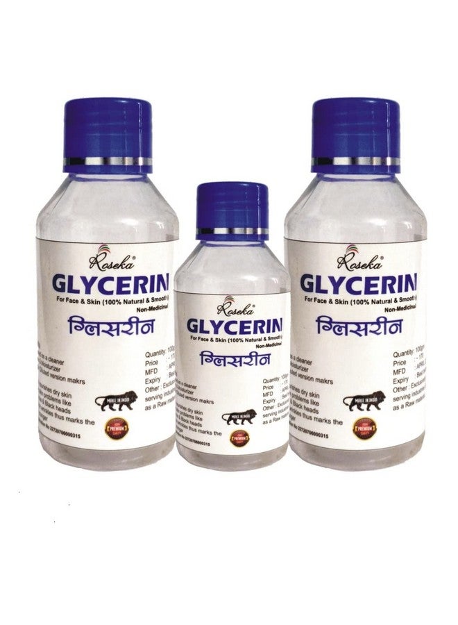 Roseka Glycerin And Combo set Natural Beauty & Skin Care 270ml (Pack of - 3) - Image 1