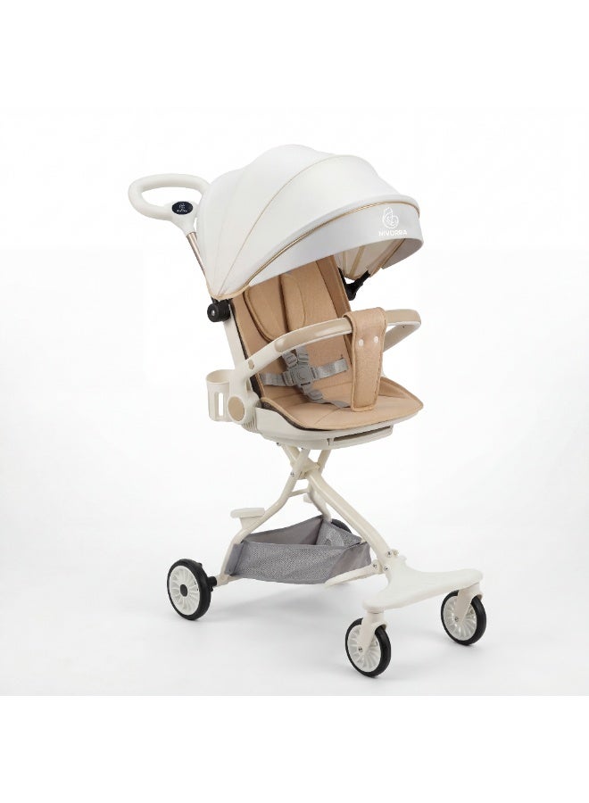 نيفورا  عربية أطفال نيفورا قابلة للطي مع مظلة قابلة للتعديل ومسند ظهر مريح وحامل أكواب - سترولر عملي وخفيف للأطفال الرضع - Image 1