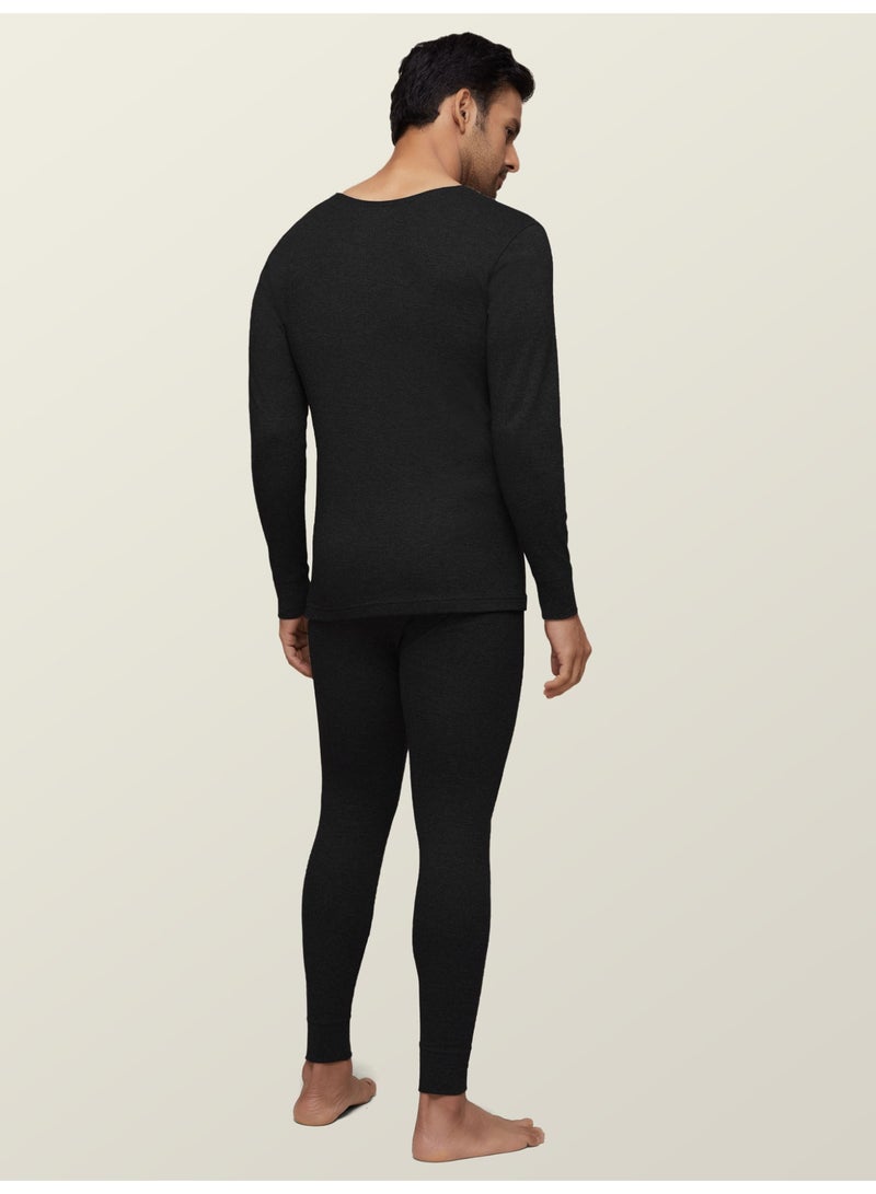 اكس واي اكس اكس مجموعة حرارية للرجال، مضادة للبكتيريا، لطيفة على البشرة مع الاحتفاظ بالحرارة، مجموعة Iللملابس الداخلية الحرارية بمقاس عادي - Image 2