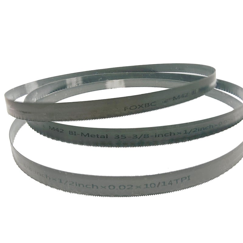 Foxbc 35-3/8 Inch Bandsaw Blade 10/14 Tpi For Milwaukee Portable Band Saw Blade  35-3/8"" X 1/2"" X .020"" 10/14 Tpi  3-Pack - Image 2