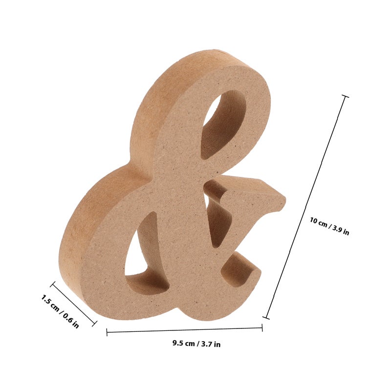 10PCS Symbols Cutouts Blank Wood Painting Signs for Crafts DIY - Image 2