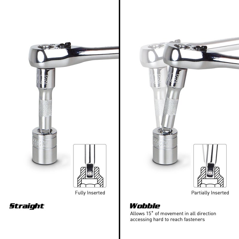 Capri Tools مجموعة قضبان تمديد وابل من كابري تولز 1/2 بوصة، 3 قطع (1-2600) - Image 2