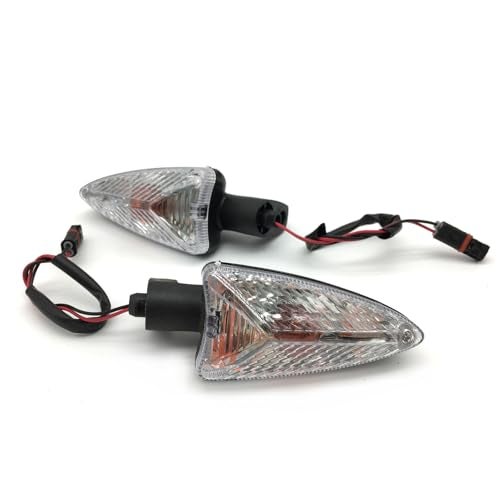 SPNUVR 2Pcs Motorcycle Turn Signals Fit For BMW F650 700 800 GS 2010-2016 R1200 K1200R K1300S S1000 RR 2010-2014 Turn LampBulb (Short handle and Clear) - Image 1