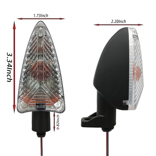 SPNUVR 2Pcs Motorcycle Turn Signals Fit For BMW F650 700 800 GS 2010-2016 R1200 K1200R K1300S S1000 RR 2010-2014 Turn LampBulb (Short handle and Clear) - Image 5