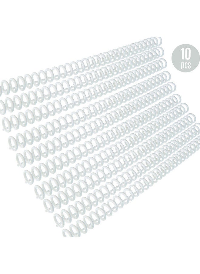Kw-trio - 10pcs Plastic 30-Hole Loose Leaf Binders Ring Binding Spines Combs 85 Sheets Capacity for DIY Paper Notebook Album Office School Supplies - Image 1