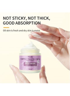 JEMPET JEMPET Beef Tallow Moisturize Cream for Skin - Tallow Body Skin Balm - Skin Moisturizer for Face & Body (113g, Vanilla Lavender)  - Image 3