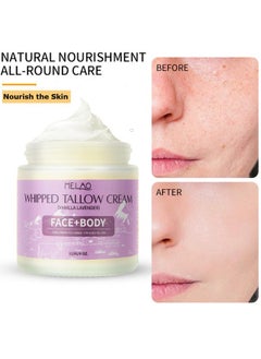 JEMPET JEMPET Beef Tallow Moisturize Cream for Skin - Tallow Body Skin Balm - Skin Moisturizer for Face & Body (113g, Vanilla Lavender)  - Image 4