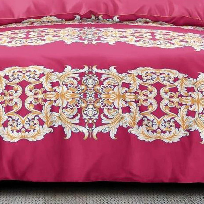 Kuber Industries Floral Design Microfibre Reversible Quilt Blanket AC Comforter, Double (Pink 150 GSM) - CTKTC40431 - Image 3