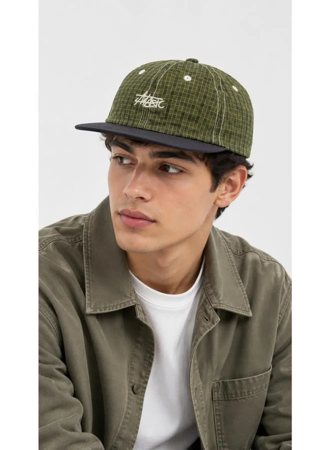 Seventy Five Check Cap With Contrast Peak