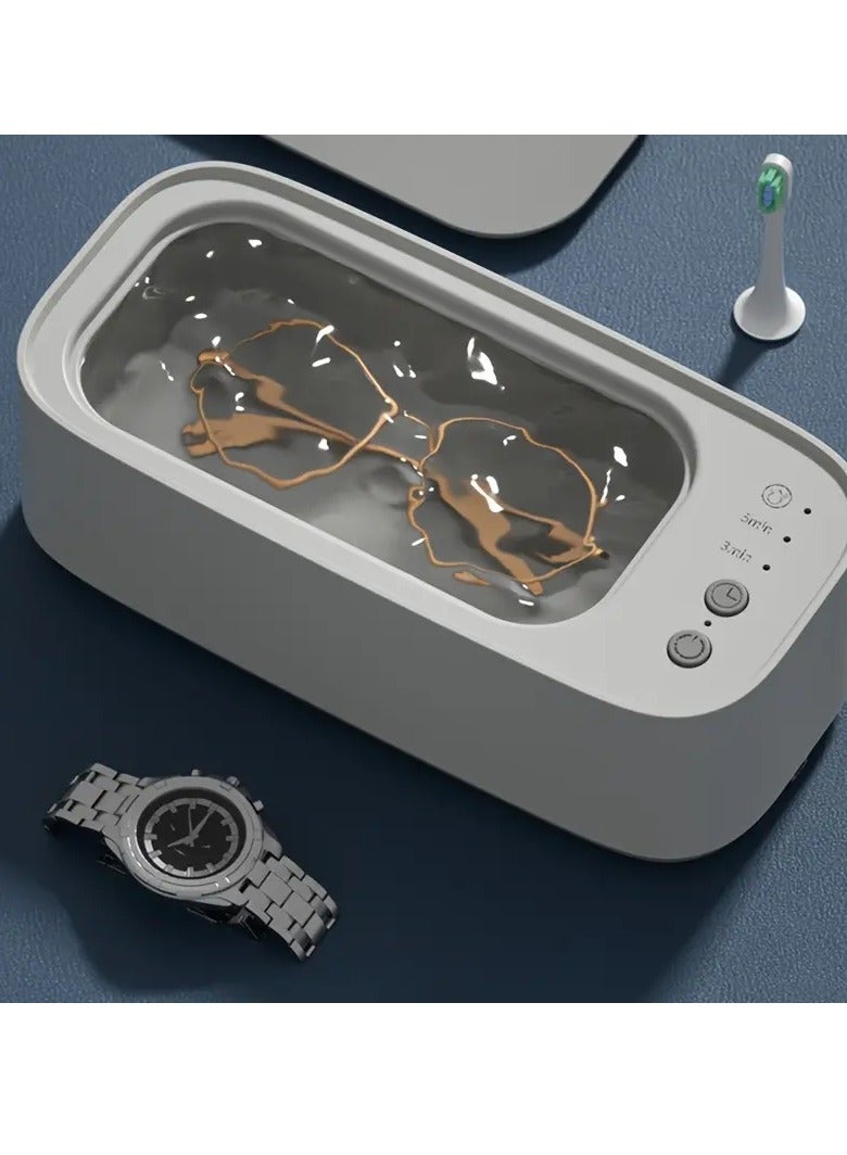 Multifunctional Ultrasonic Cleaner For Glasses, Jewelry, And Watches - Portable High-Frequency Vibrational Cleaning Machine, Rechargeable 500mAh Lithium Battery, USB Powered, 47kHz Deep Cleaning For - Image 2