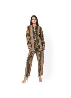 HANA & SARA PRINTED VISCOSE CASUAL ELEGANT CO-ORD SET FOR WOMENS ARABIC KAFTAN JALABIYA  - Image 5