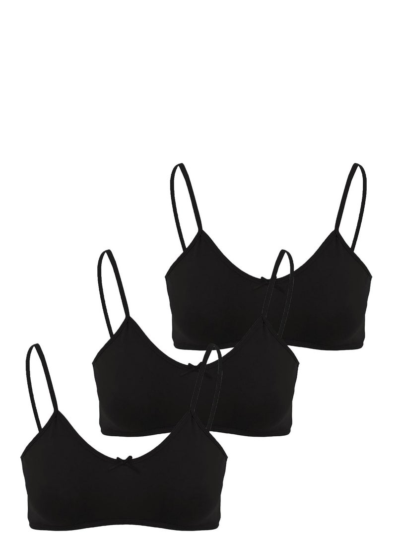 Mesery - Mesery Cotton Bra - For Women -BLack - Image 1