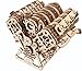 UGEARS V8 Engine Wooden Model Kits for Adults to Build 3D Wooden Puzzles for Adults Mechanical Model Building DIY Kit Functional Model Engine Kits Replica with Electric Motor 776 Pcs - Image 2