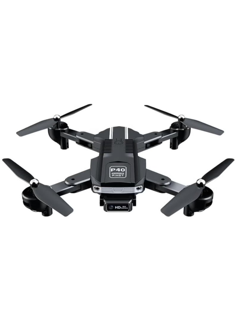 PIHOT P40 Drone with Dual Camera – Remote Camera Mode Adjustment, Visual Positioning System, 4K HD Aerial Photography, Foldable & Portable Design, Includes Travel Suitcase, Ideal for Vlogging, Aerial Shots, and Outdoor Exploration  - Image 1