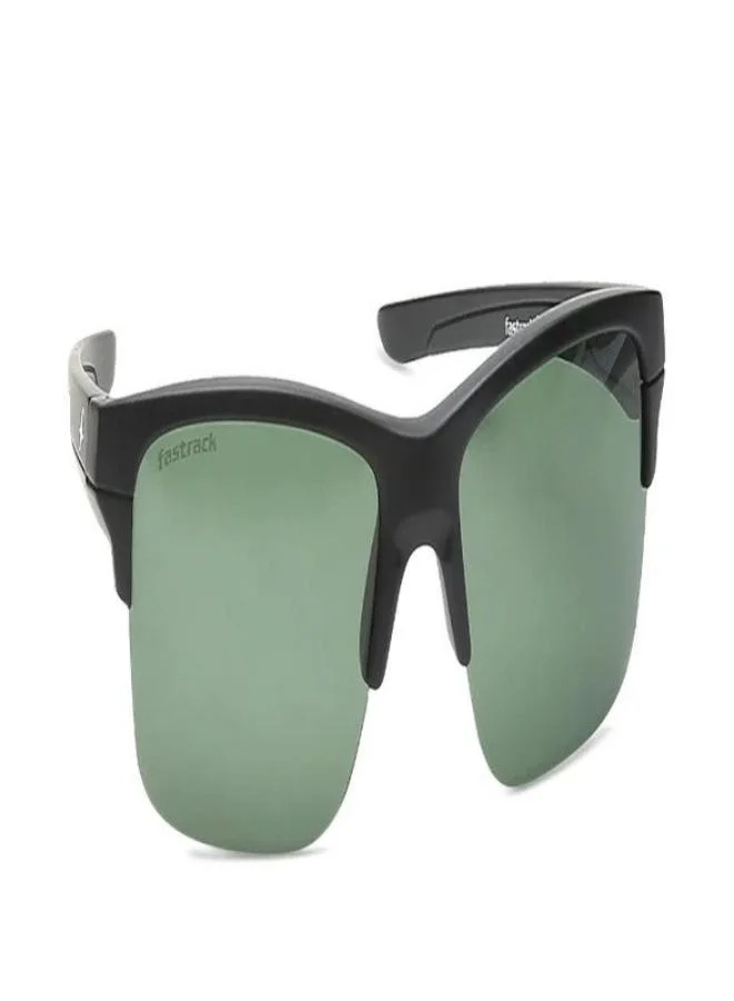 fastrack Black Rectangle Men Sunglasses (P421GR2P|63)