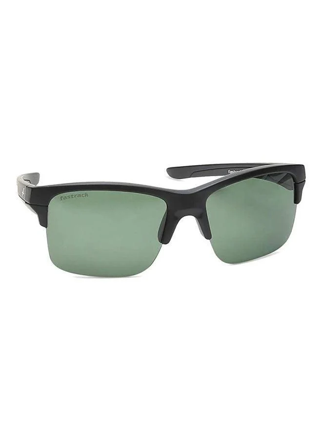 fastrack Black Rectangle Men Sunglasses (P421GR2P|63)
