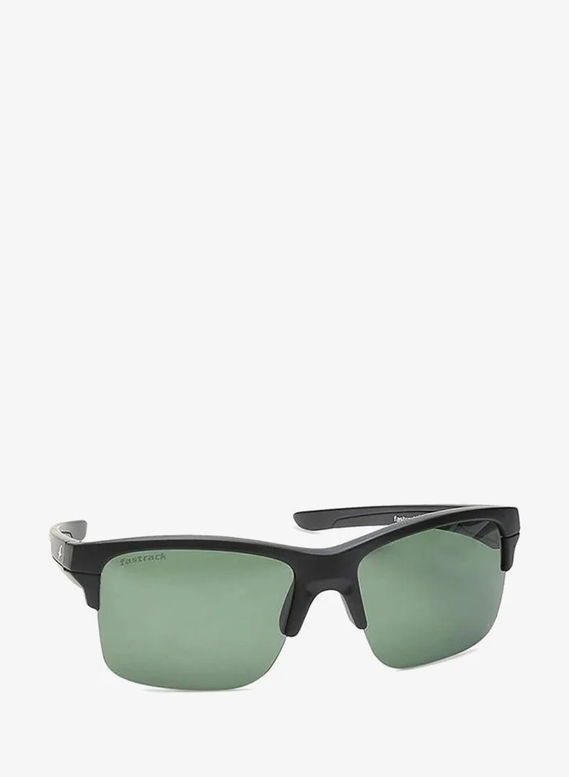 fastrack Black Rectangle Men Sunglasses (P421GR2P|63)