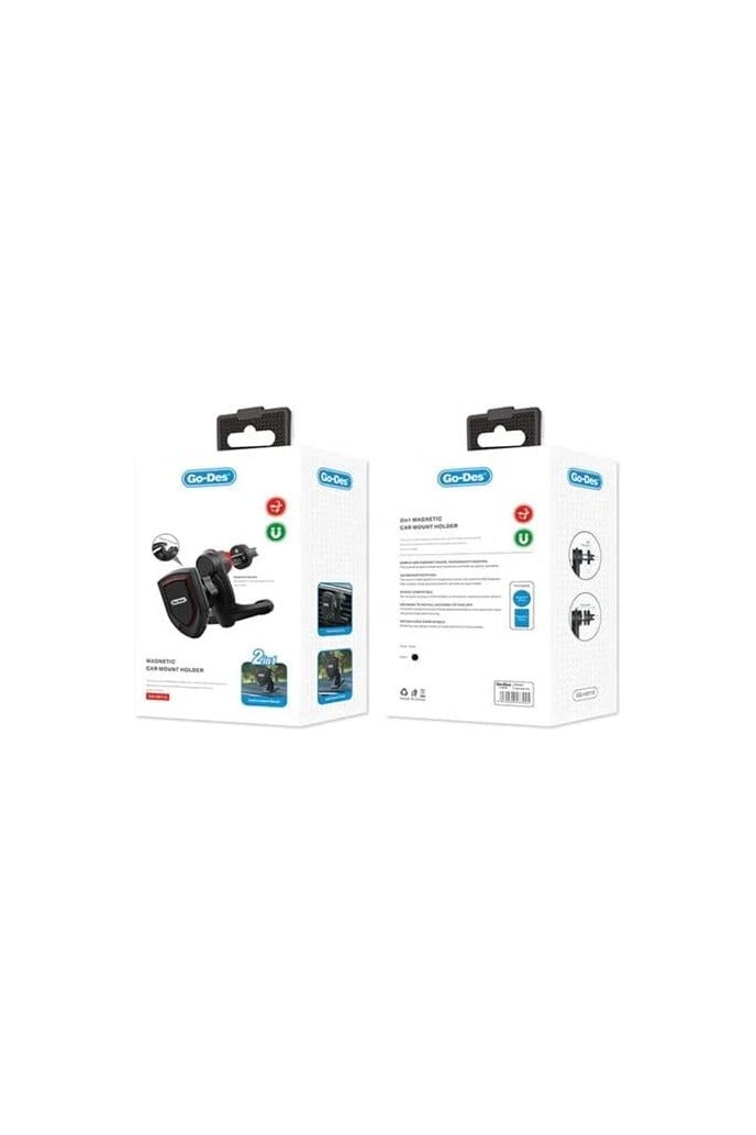Go-Des GD-HD716 2 in 1 Magnetic Car Phone Holder. - Image 4