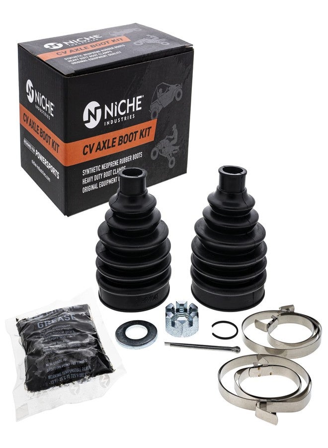 NICHE Front CV Axle Boot Kit For Polaris 2203331 2203332 Ranger 800 500 UTV - Image 1
