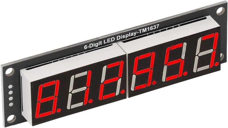 Digital Tube Display Module 6 Digit 7 Segment 0.56in Red LED with TM1637 Drive Chip for Equipment and Devices - Image 5