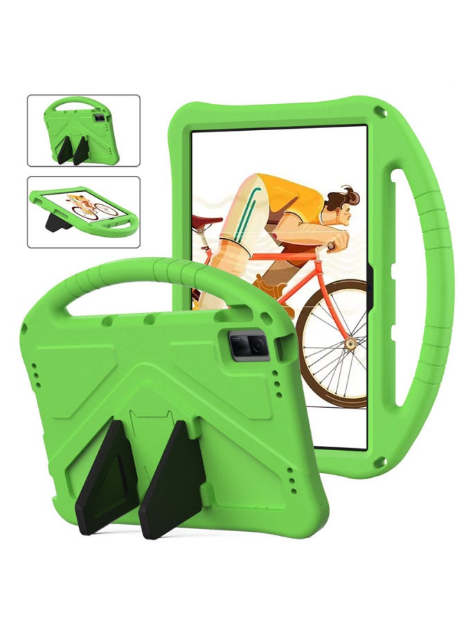 Applicable To For Huawei Honor X8 Lenovo P11 Foam Portable EVA Tablet Case For Xiaomi Pad6 Children Drop-resistant Protective Case-Color:Green-Applicable Model:Lenovo Tab M11 2024 TB330FU /TB331FC