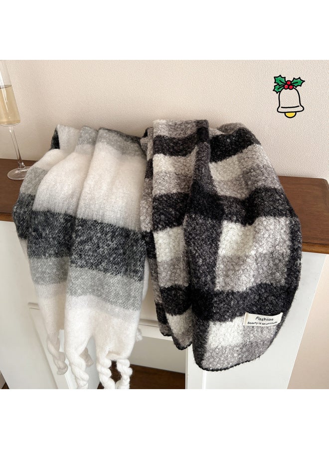 New Black Scarf For Both Men And Women, With A Cozy And Fragrant Atmosphere. Warm Scarf With A Textured Shawl - Image 4