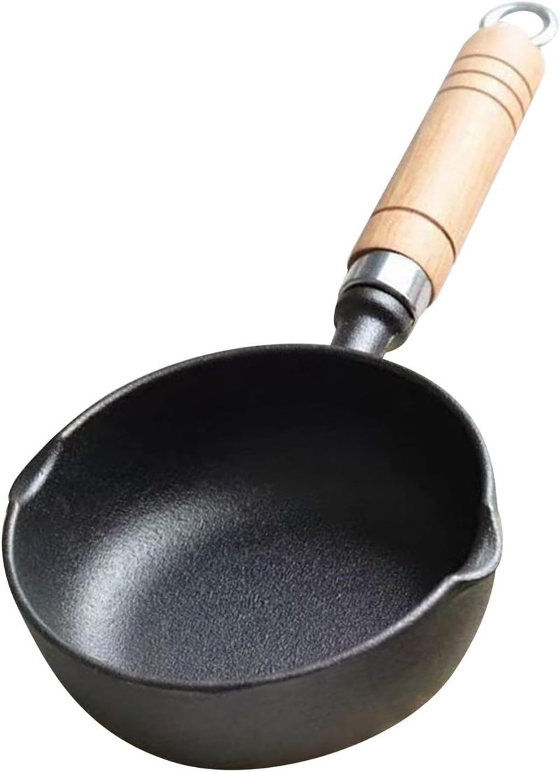 Cast Iron Sauce Pot, Oil Heating Pot Multi Functional Butter Warmer Pot for Melting Chocolate Candy and Candle Making - Image 1