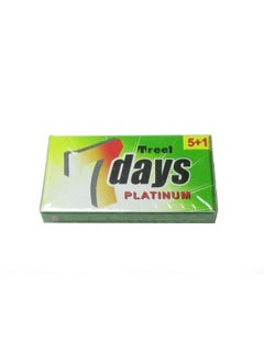 TREET 7 Days Platinum Double Edge Safety Razor Blades 100 Blades (20X5)  - Image 3