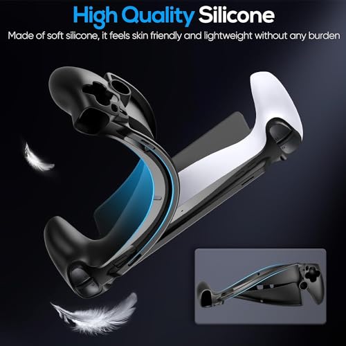 New World Protective Case for Playstation Portal, Silicone Cover for PS Portal Soft Grip Cover Case Protector with Full Protection Grips Accessories Kit for Playstation Remote Player. (Black) - Image 2