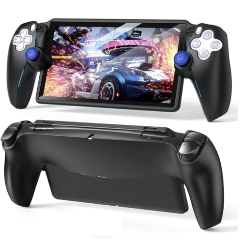 New World Protective Case for Playstation Portal, Silicone Cover for PS Portal Soft Grip Cover Case Protector with Full Protection Grips Accessories Kit for Playstation Remote Player. (Black) - Image 1